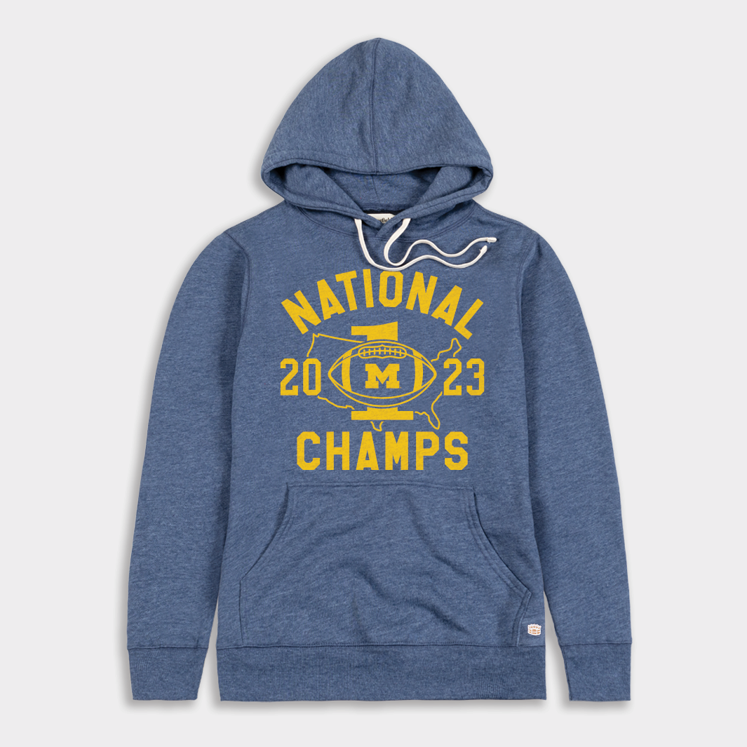 Celebrate Michigan Football's 2023 National Championship with This Retro Hoodie