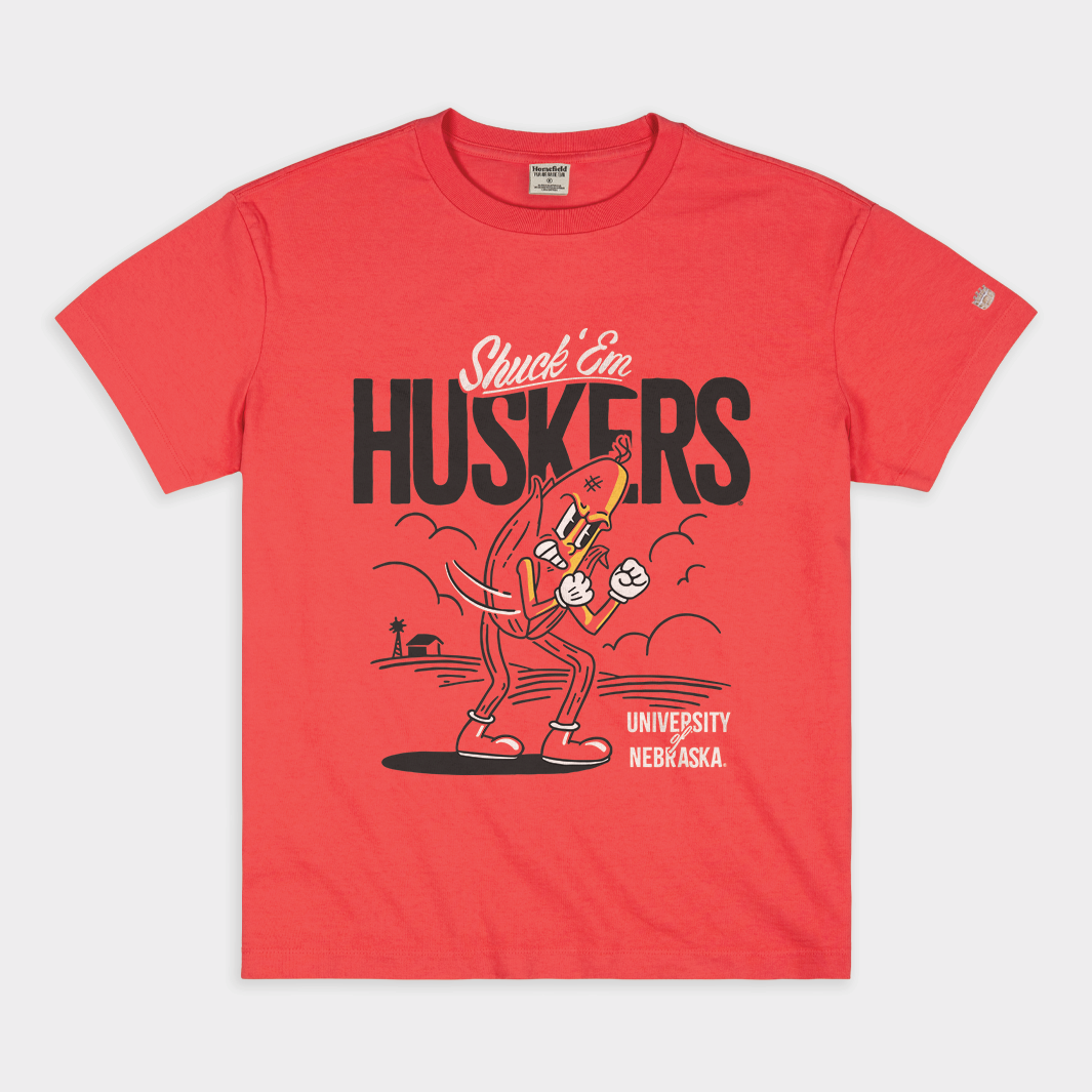 Show Your Nebraska Cornhuskers Pride with This Vintage Heavyweight Tee