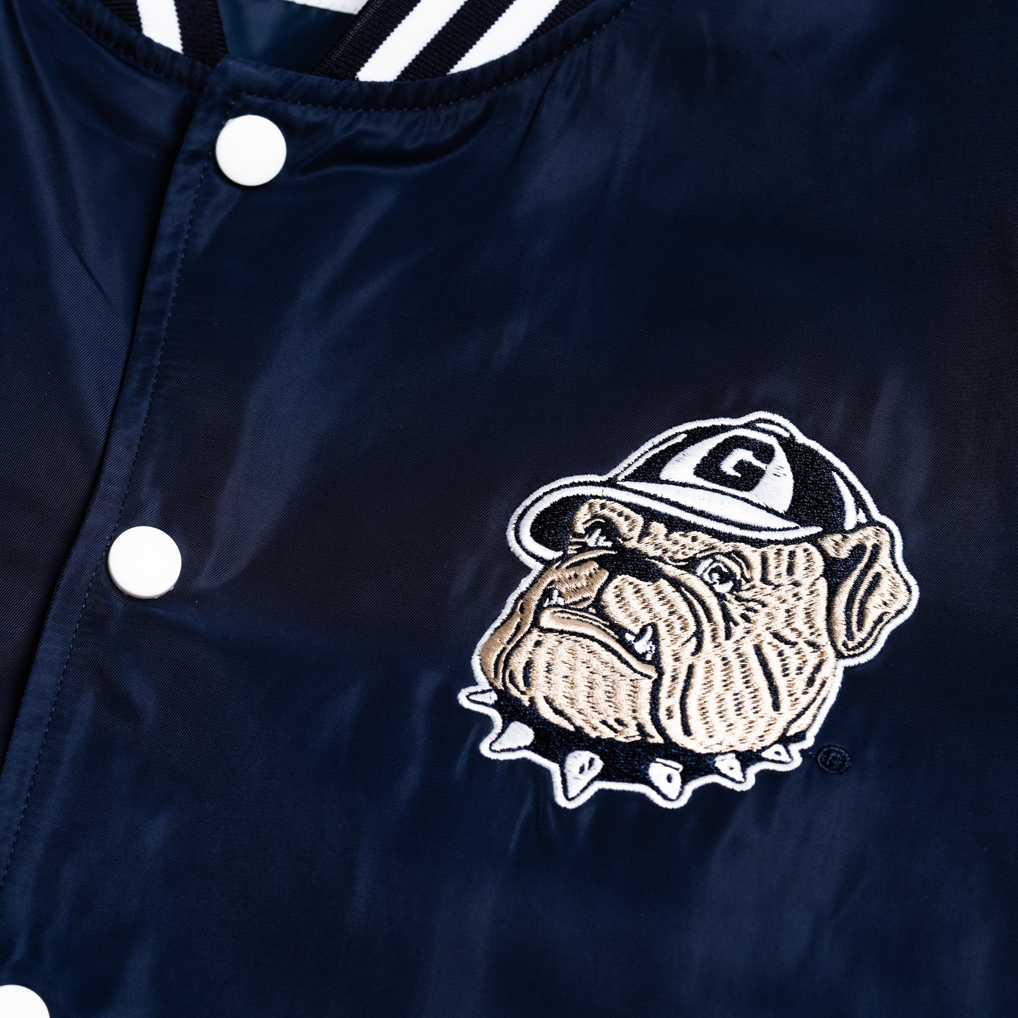 Georgetown Hoyas Retro Bomber Jacket with Vintage Logo