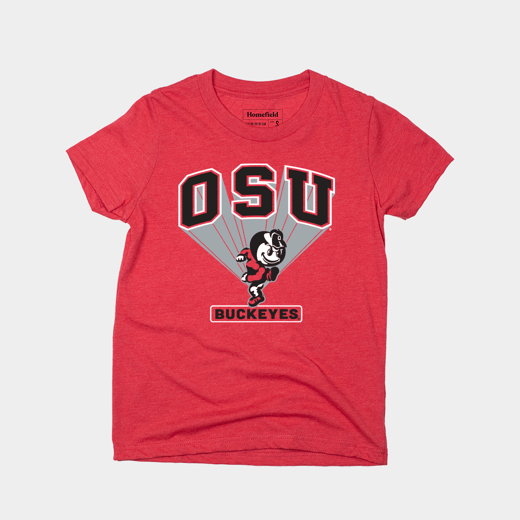 Get Your Ohio State Retro Brutus Youth Tee Now!